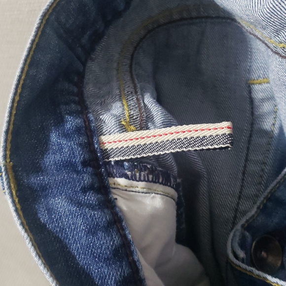 Armani Jeans Indigo Series 008 Mens Blue Button Fly Regular Jeans Size 36x32 - Picture 11 of 16